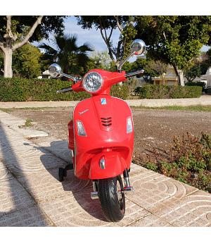 VESPA INFANTIL 12V, ROJO, LICENCIA OFICIAL - JA460348